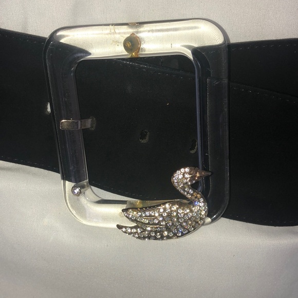 Roberto Cavalli crystal embellished suede belt main image 4
